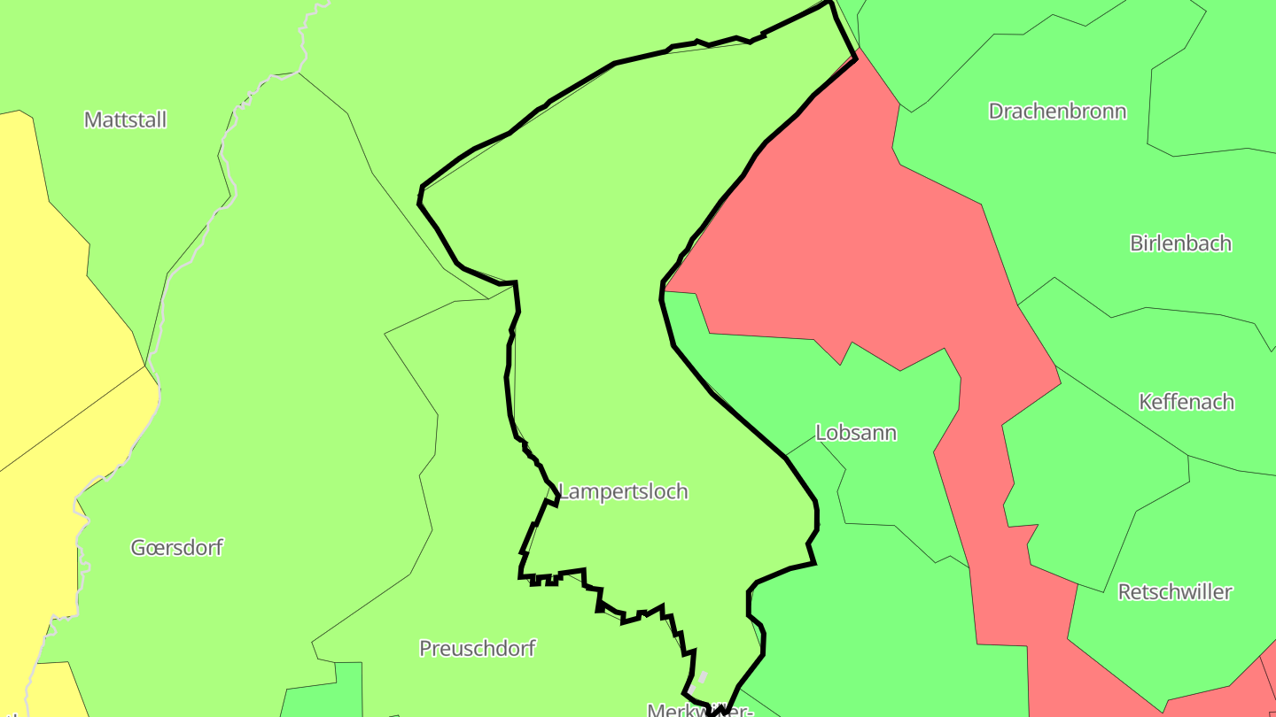 Carte des prix de l'immobilier Lampertsloch