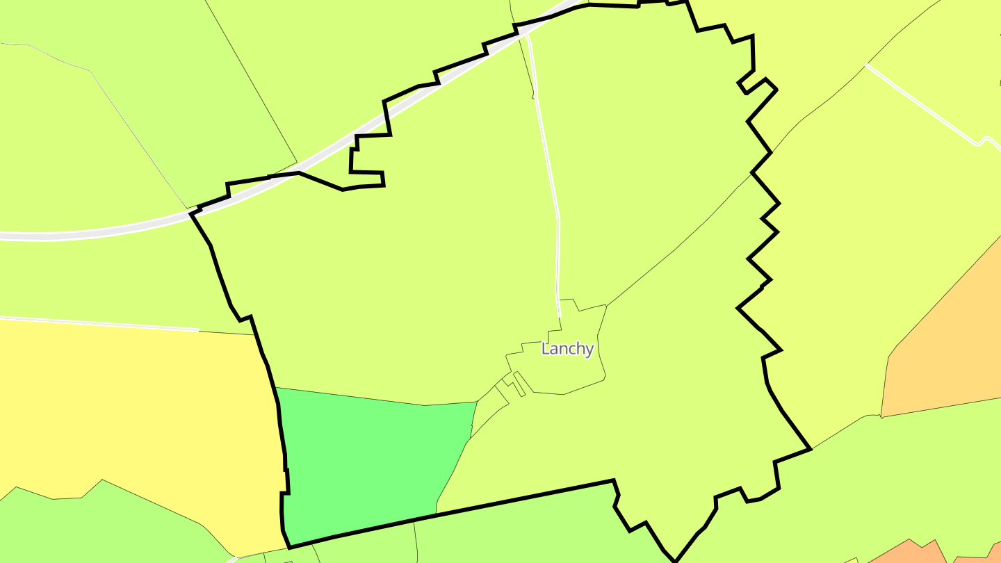 Carte des prix de l'immobilier Lanchy