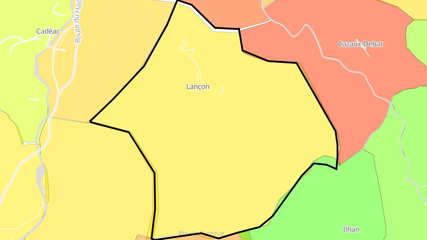 Carte des prix de l'immobilier Lançon