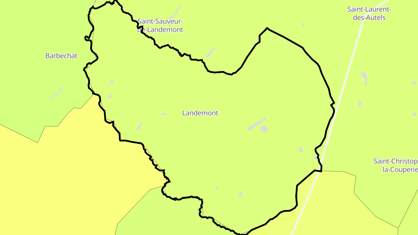 Carte des prix de l'immobilier Landemont