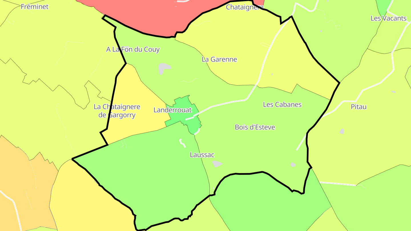 Carte des prix de l'immobilier Landerrouat