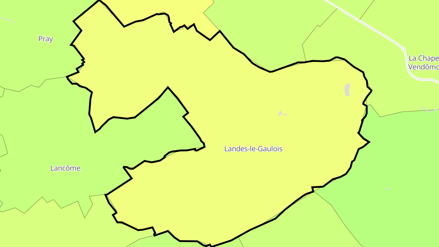 Carte des prix de l'immobilier Landes-le-Gaulois