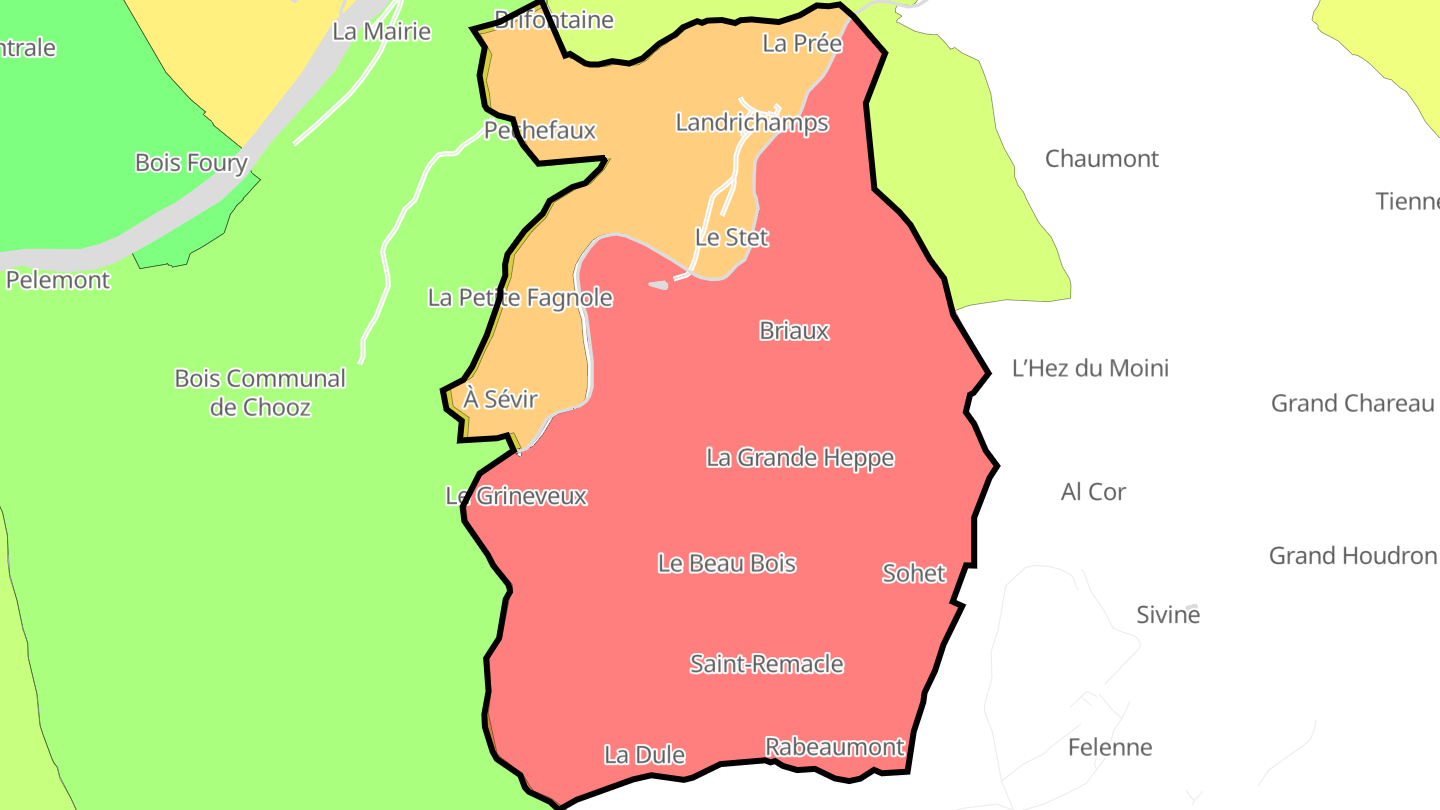 Carte des prix de l'immobilier Landrichamps