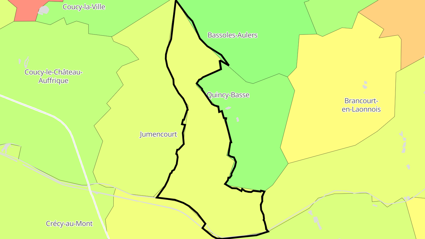 Carte des prix de l'immobilier Landricourt