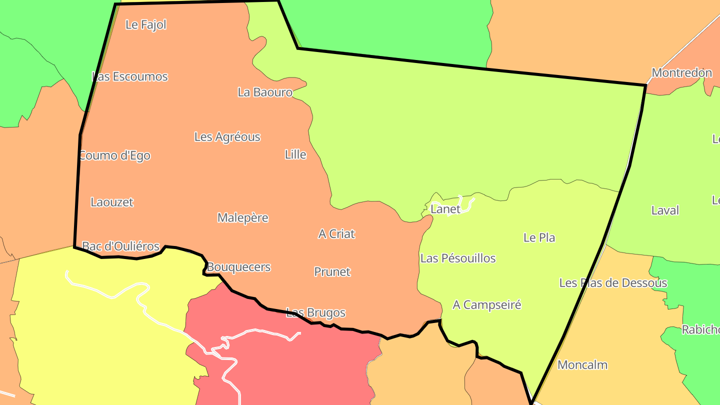 Carte des prix de l'immobilier Lanet