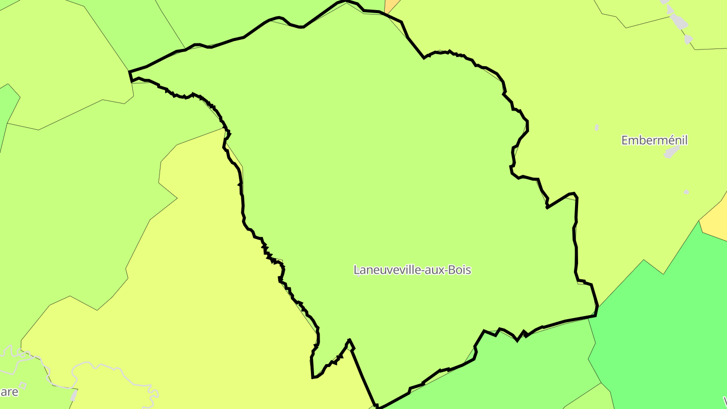 Carte des prix de l'immobilier Laneuveville-aux-Bois