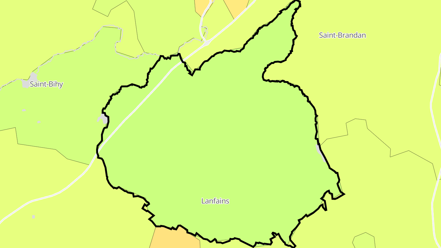 Carte des prix de l'immobilier Lanfains