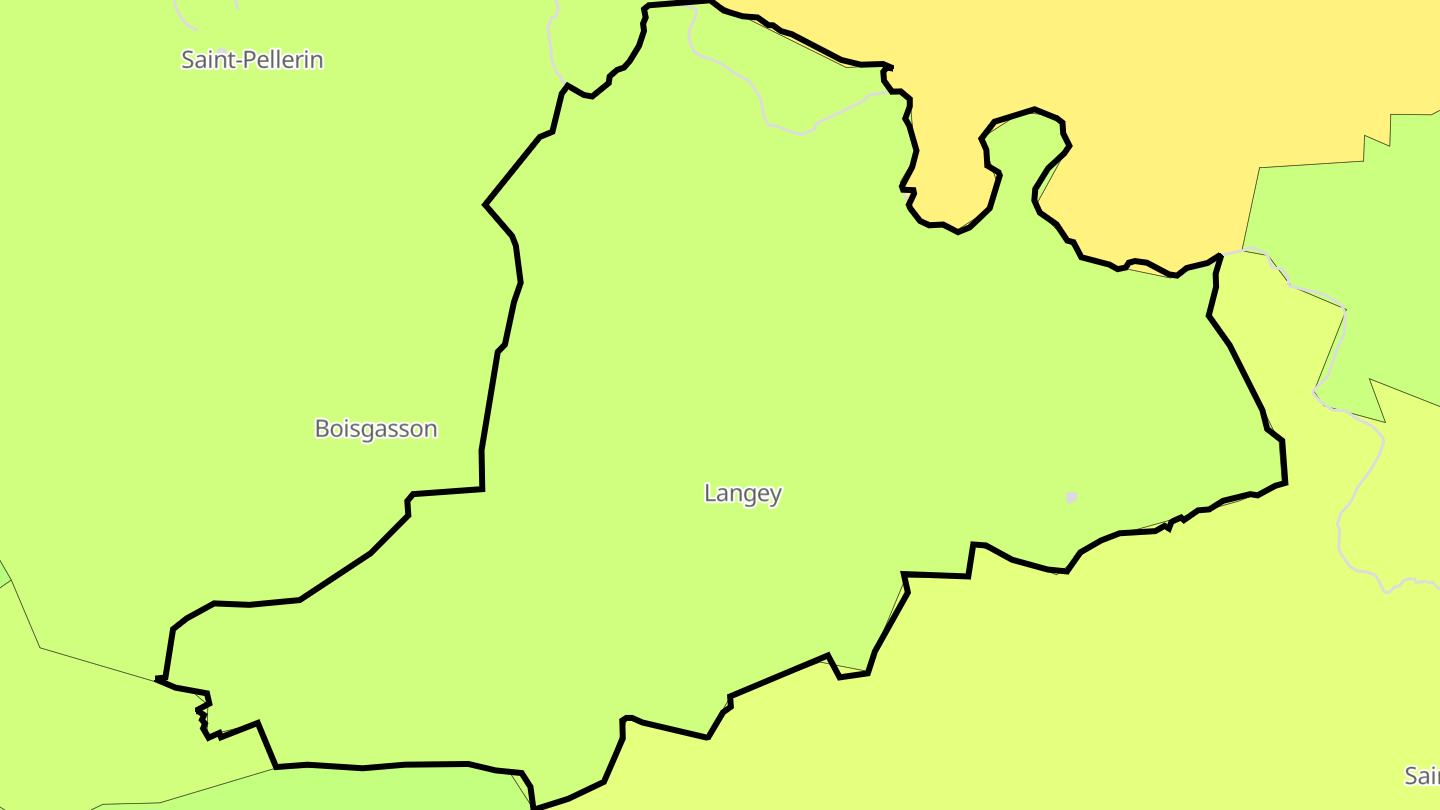 Carte des prix de l'immobilier Langey