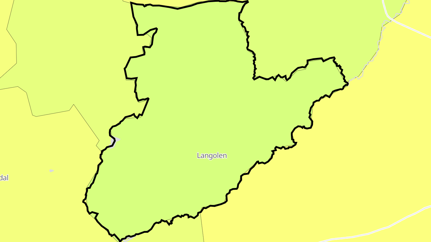 Carte des prix de l'immobilier Langolen