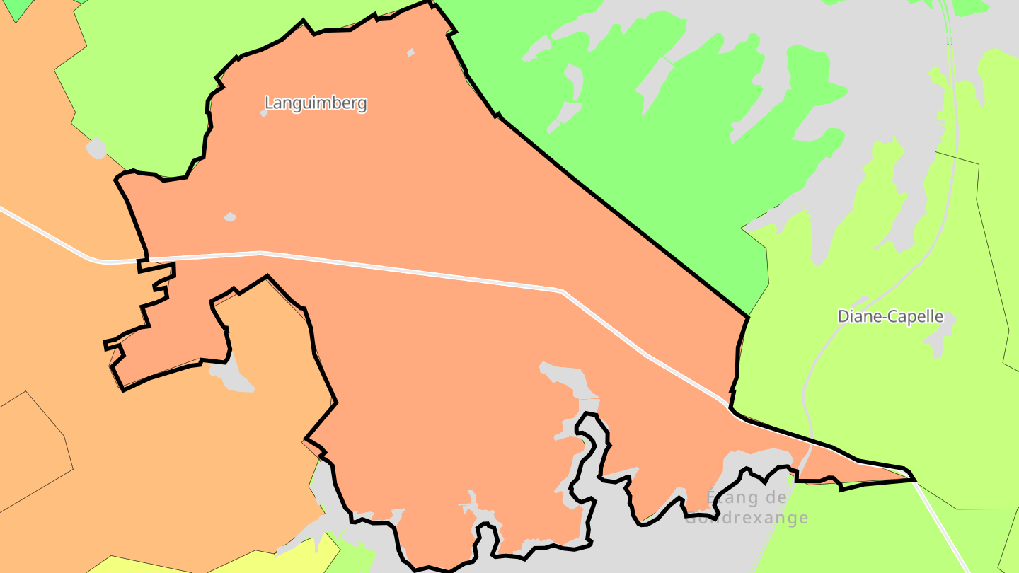 Carte des prix de l'immobilier Languimberg