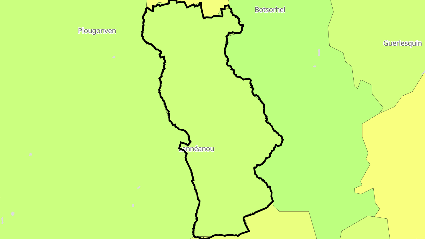 Carte des prix de l'immobilier Lannéanou