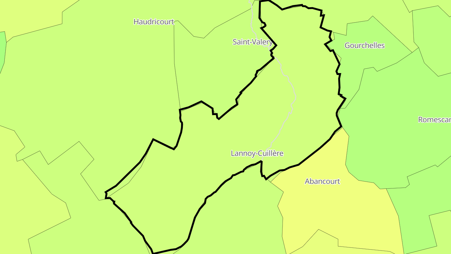 Carte des prix de l'immobilier Lannoy-Cuillère