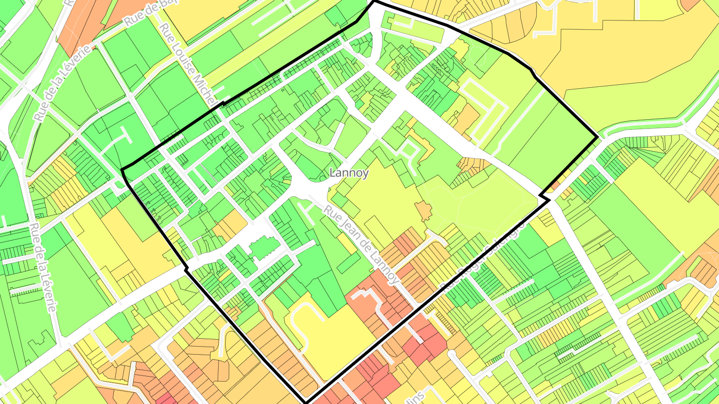 Carte des prix de l'immobilier Lannoy