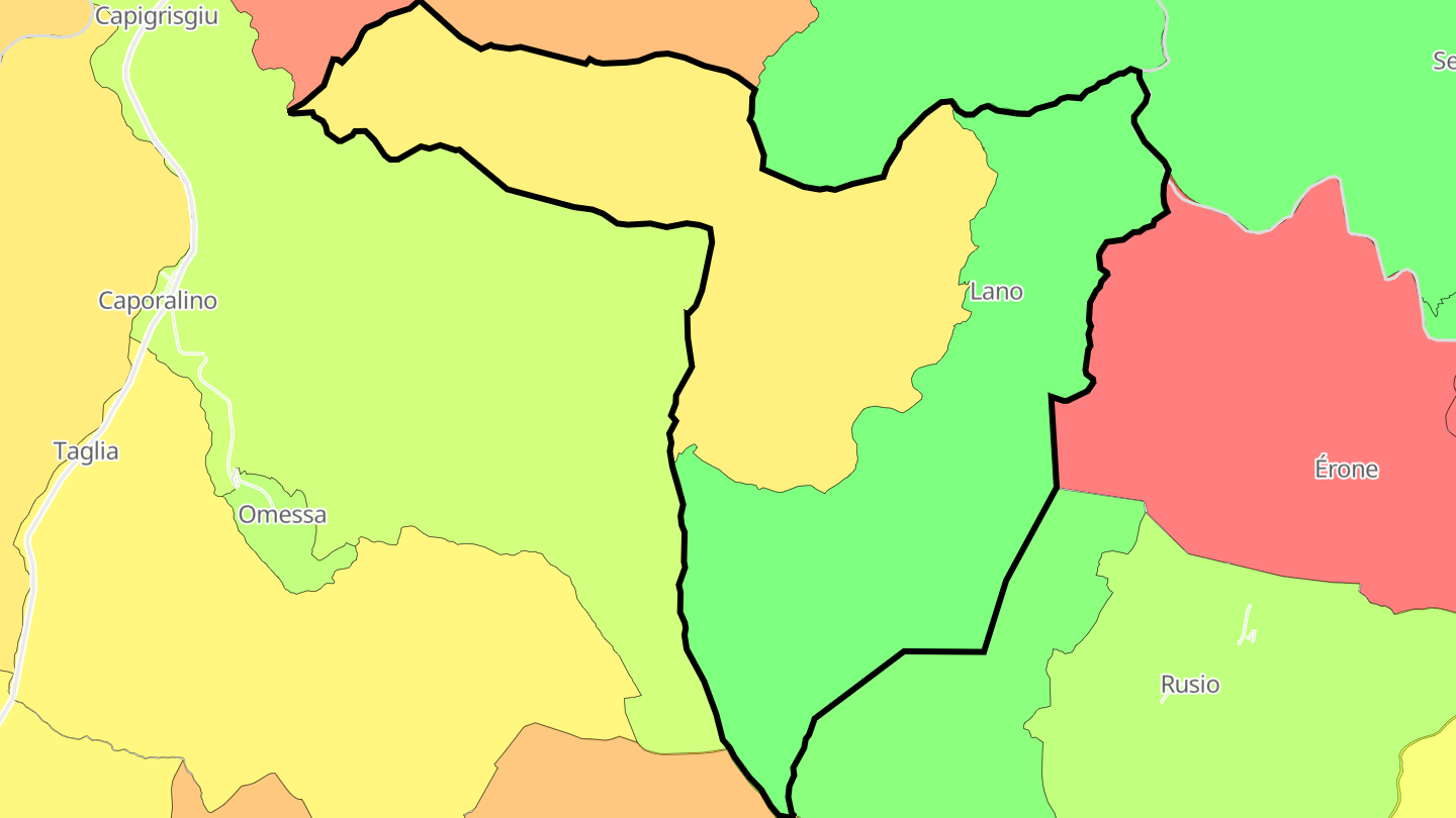 Carte des prix de l'immobilier Lano