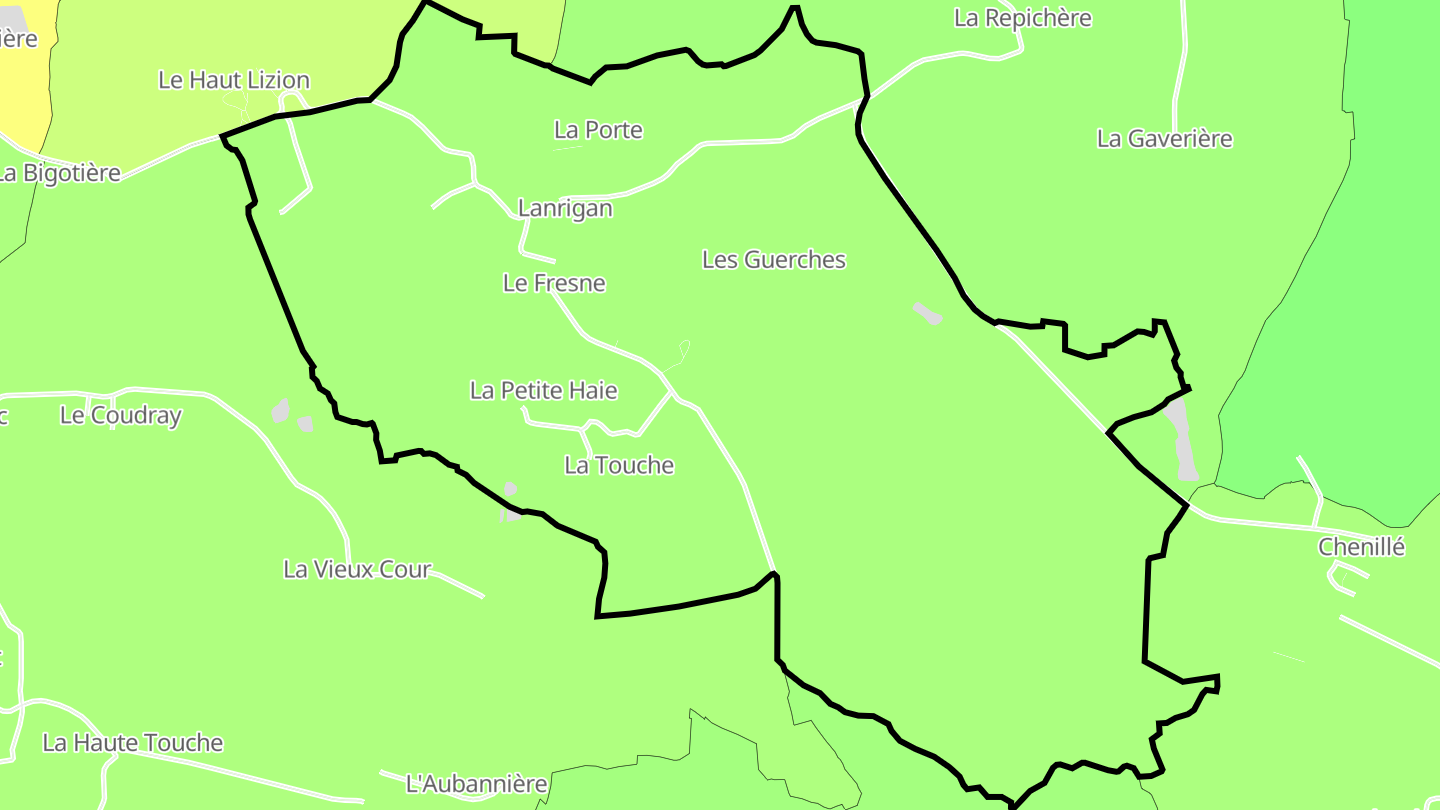 Carte des prix de l'immobilier Lanrigan