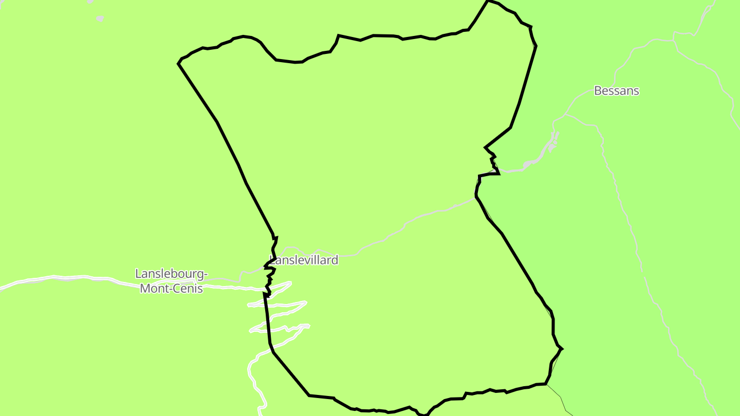 Carte des prix de l'immobilier Lanslevillard