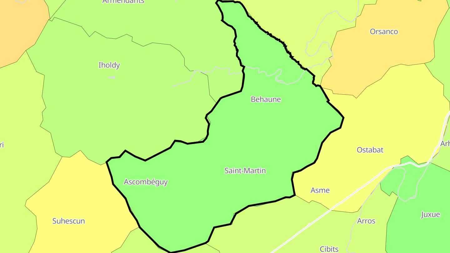 Carte des prix de l'immobilier Lantabat
