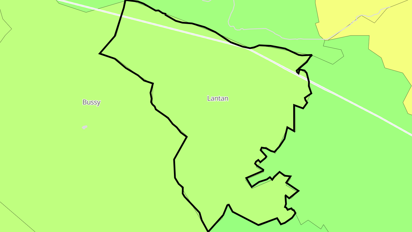 Carte des prix de l'immobilier Lantan