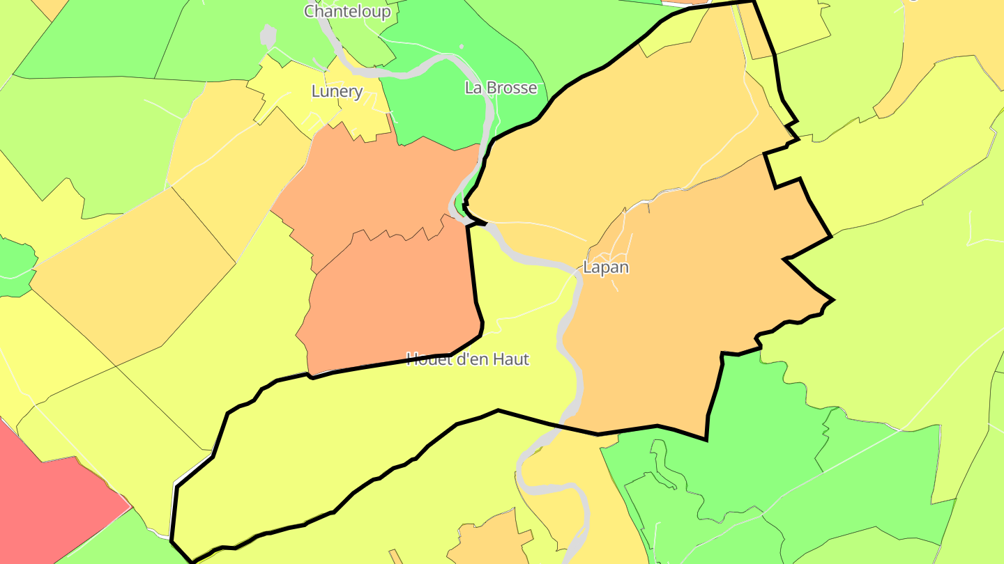 Carte des prix de l'immobilier Lapan