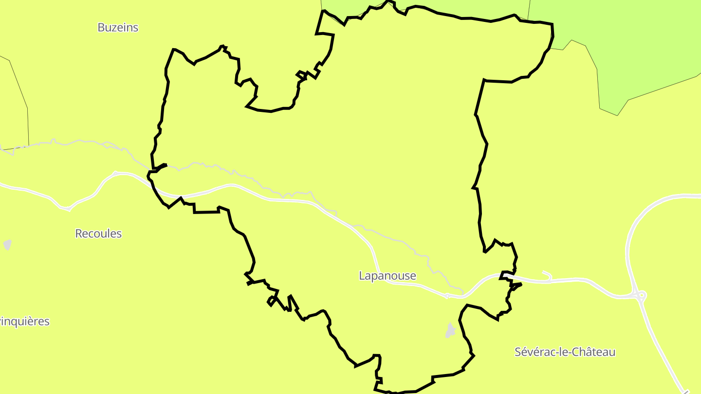 Carte des prix de l'immobilier Lapanouse