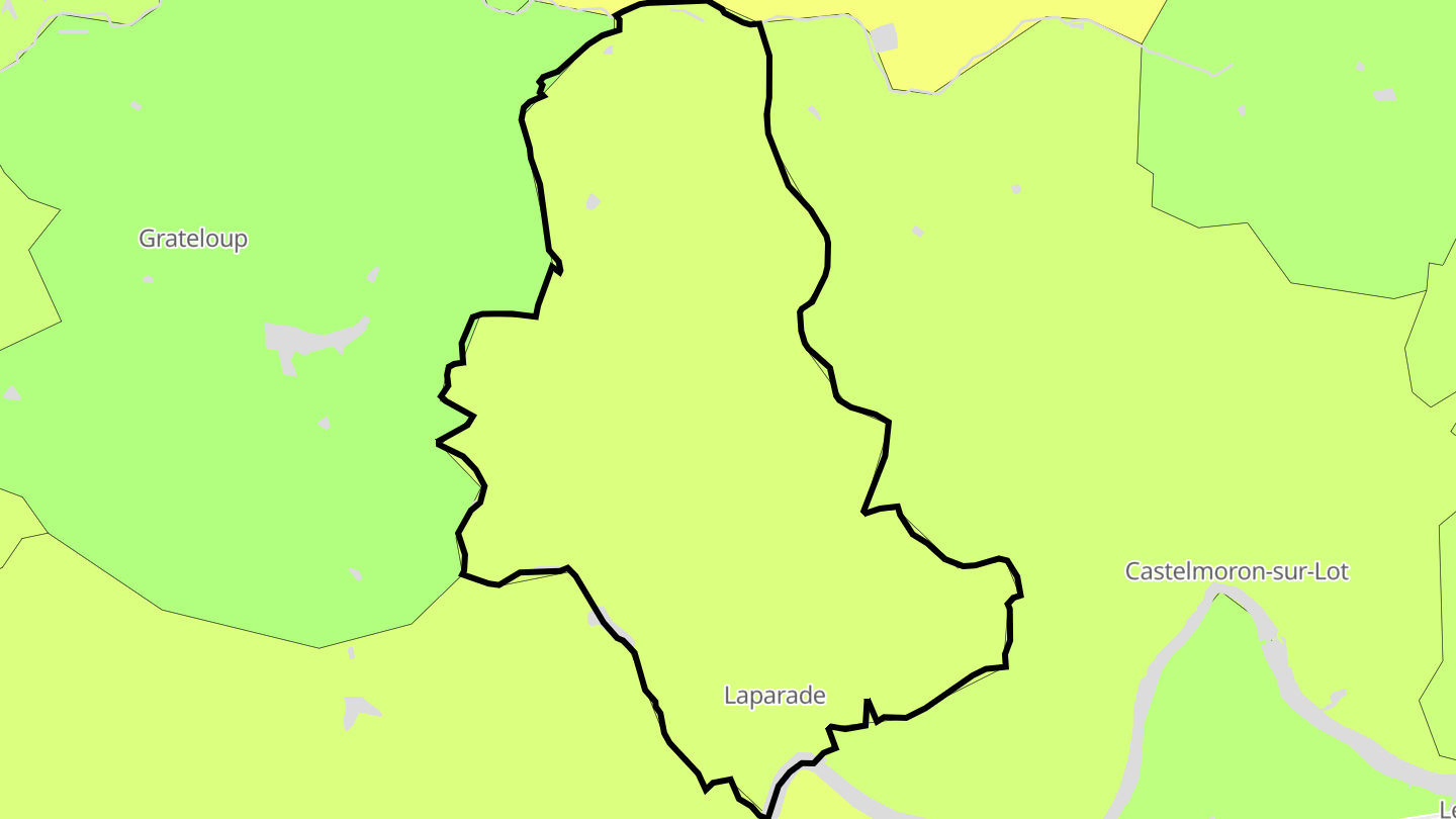 Carte des prix de l'immobilier Laparade