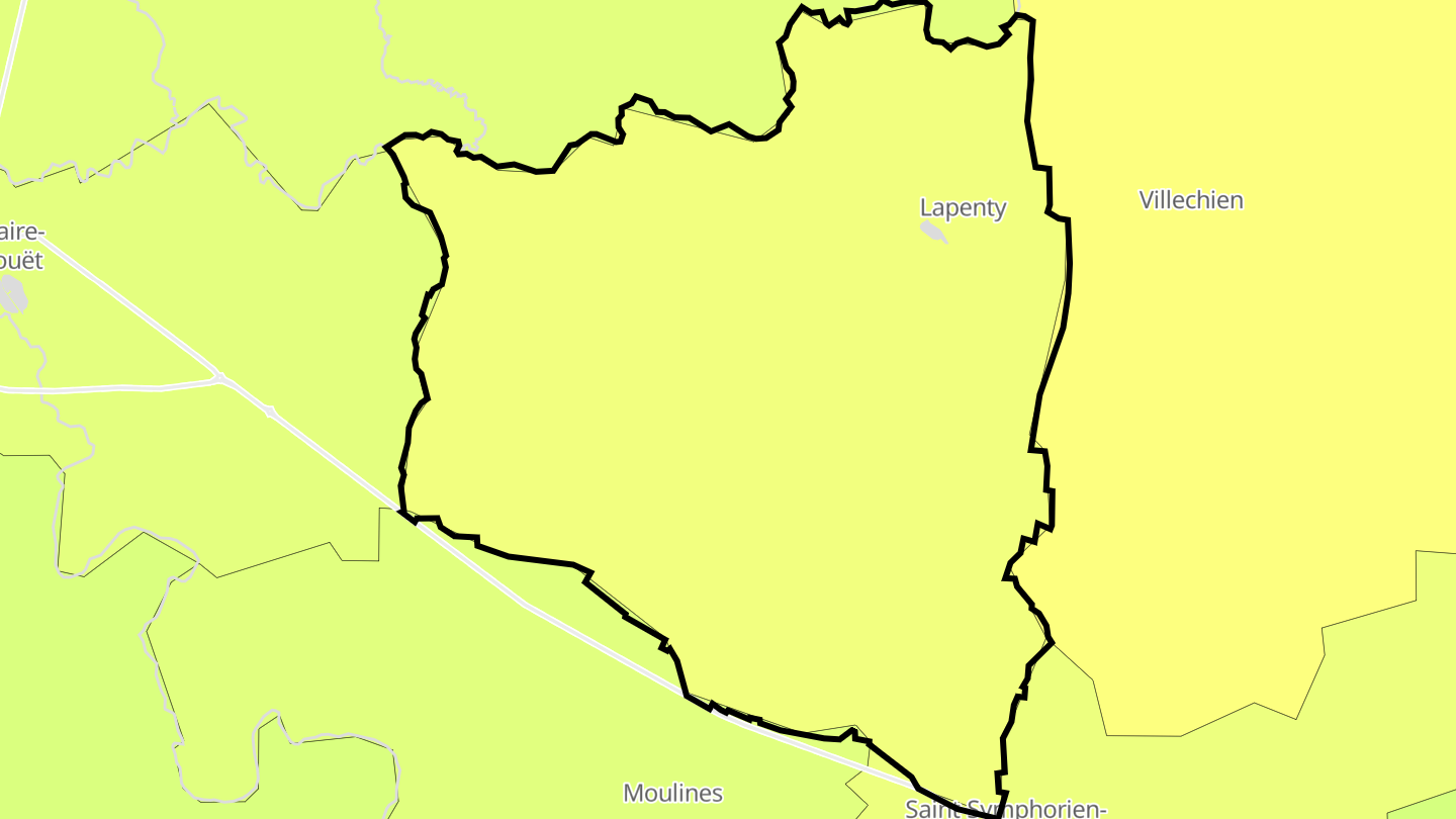 Carte des prix de l'immobilier Lapenty