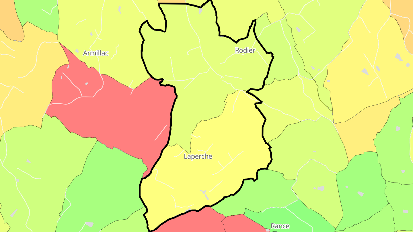 Carte des prix de l'immobilier Laperche