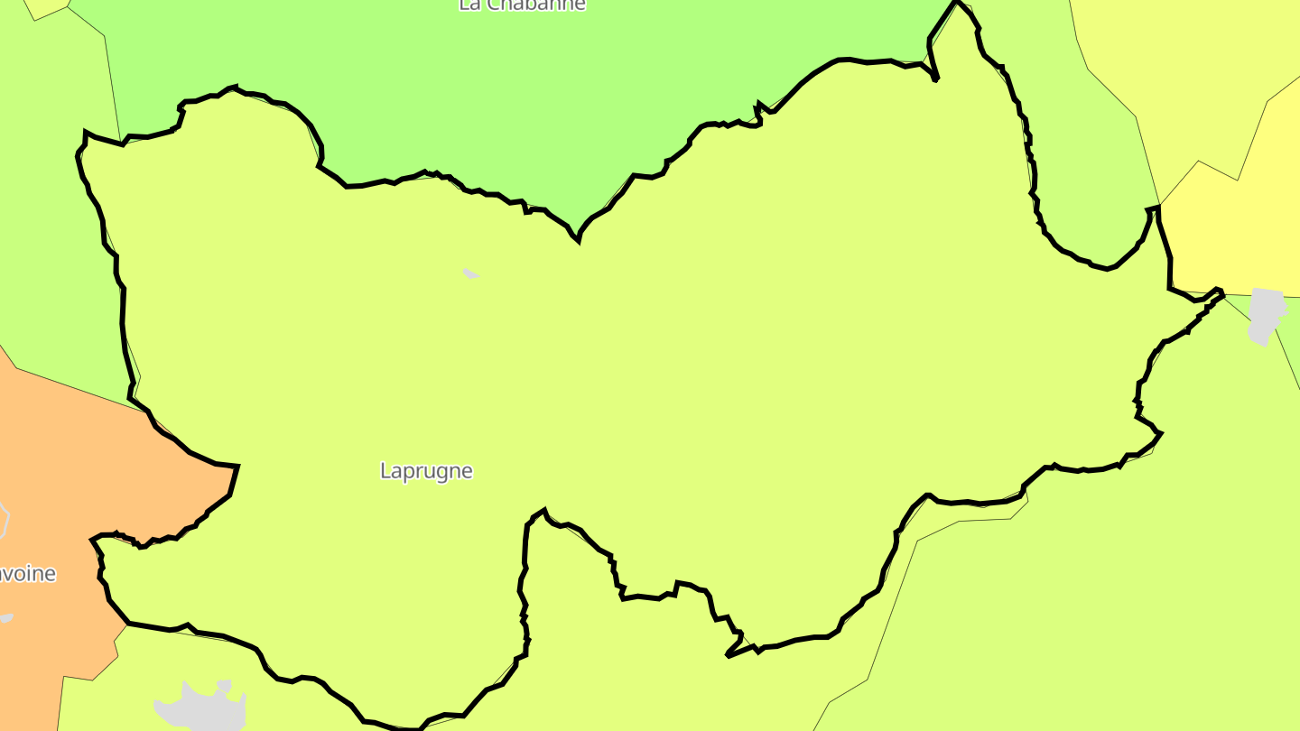Carte des prix de l'immobilier Laprugne