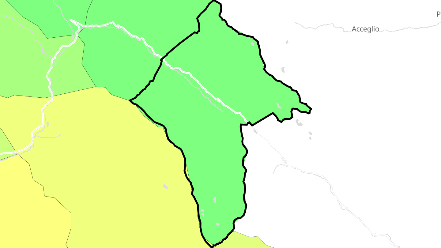 Carte des prix de l'immobilier Larche