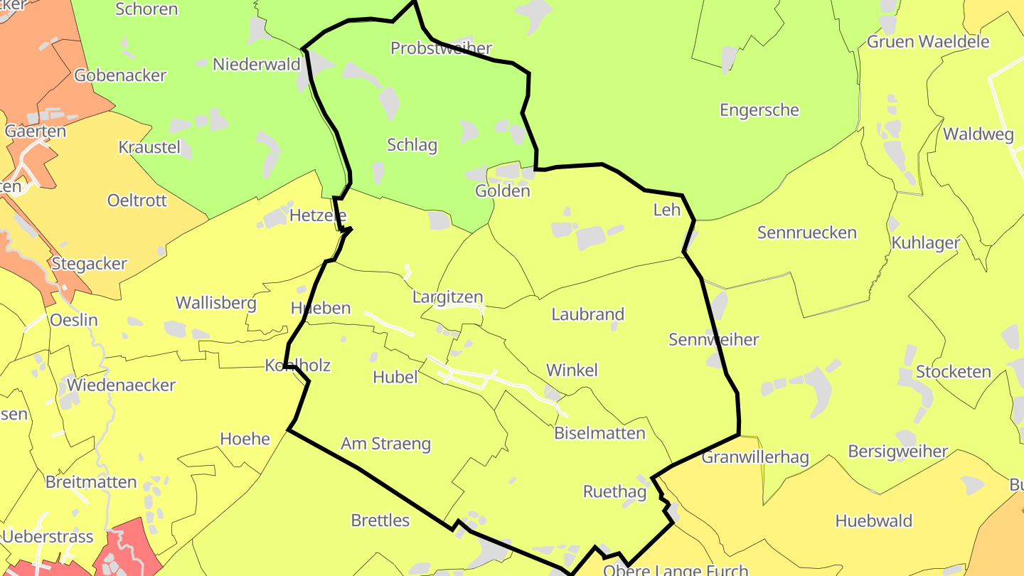 Carte des prix de l'immobilier Largitzen