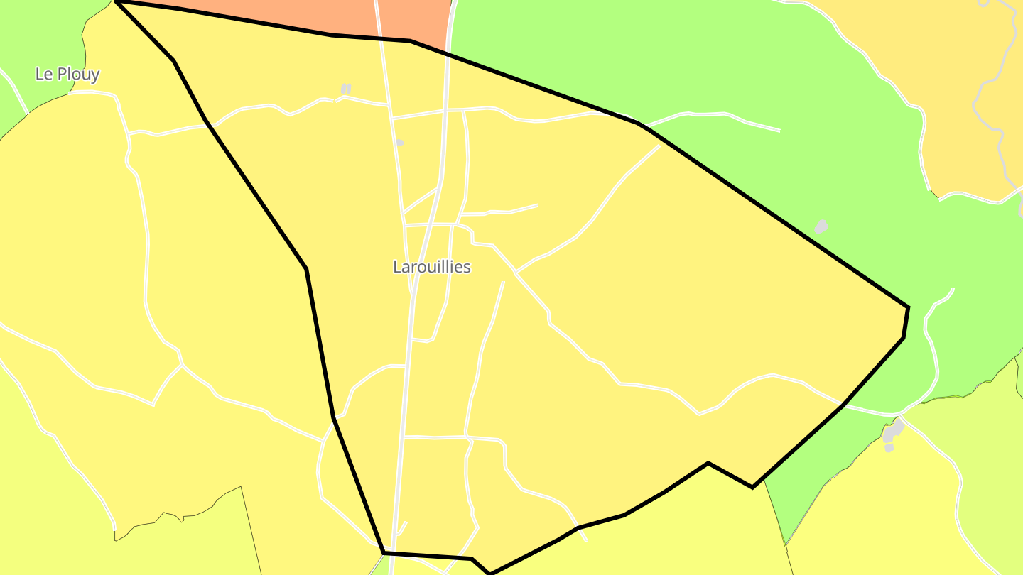 Carte des prix de l'immobilier Larouillies