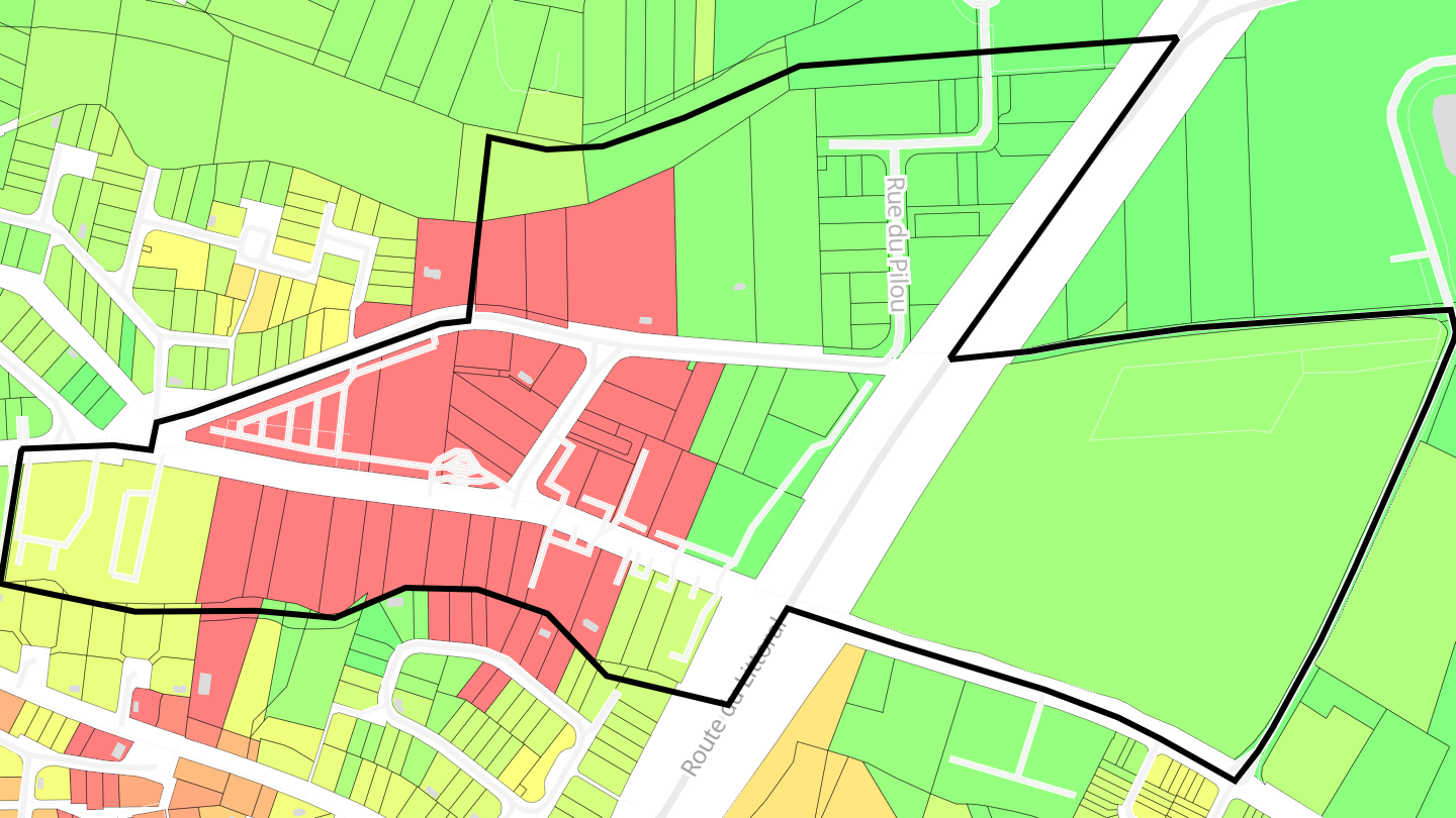 Carte des prix de l'immobilier Las Bigues