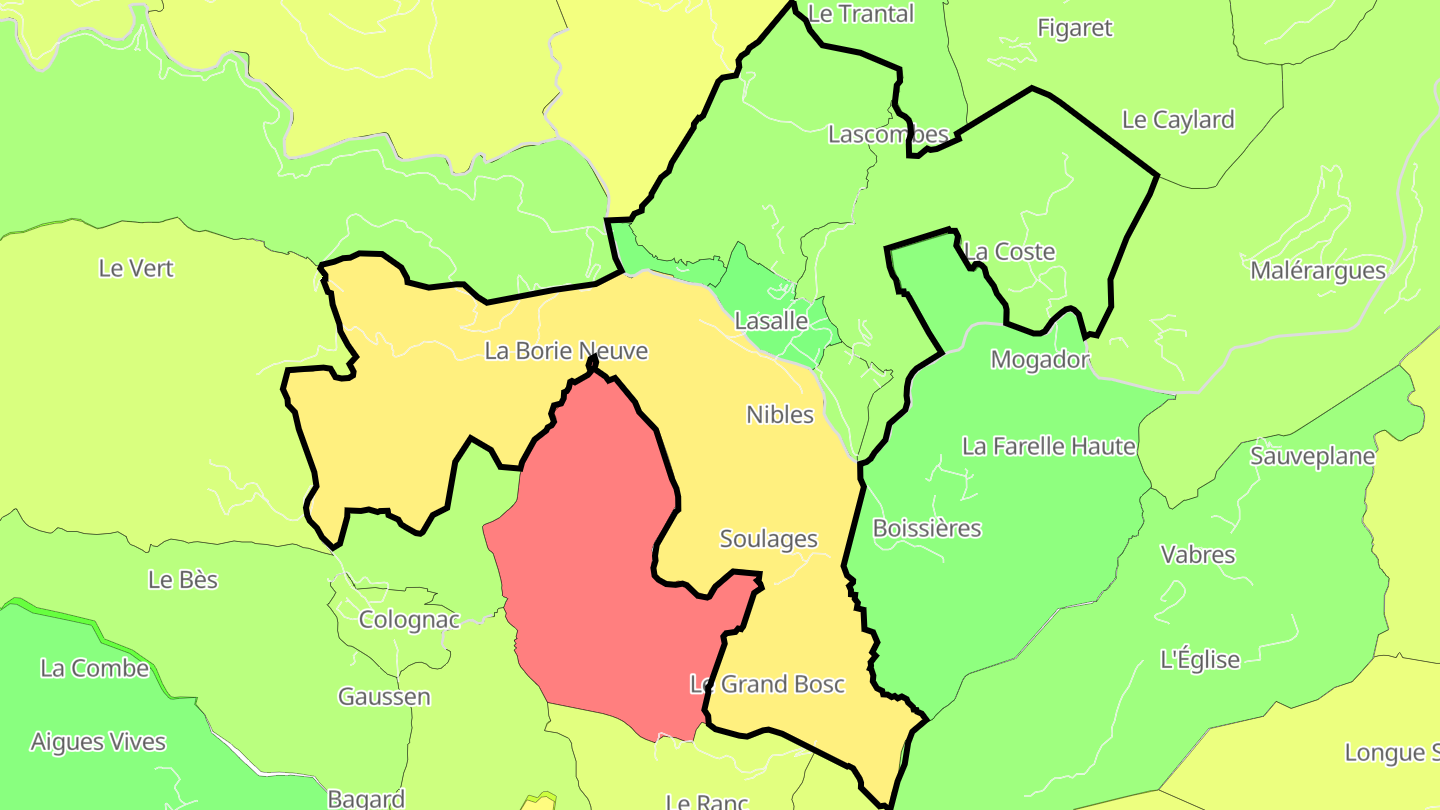 Carte des prix de l'immobilier Lasalle