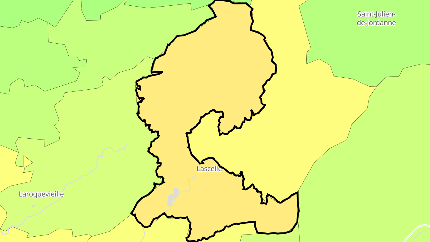 Carte des prix de l'immobilier Lascelle