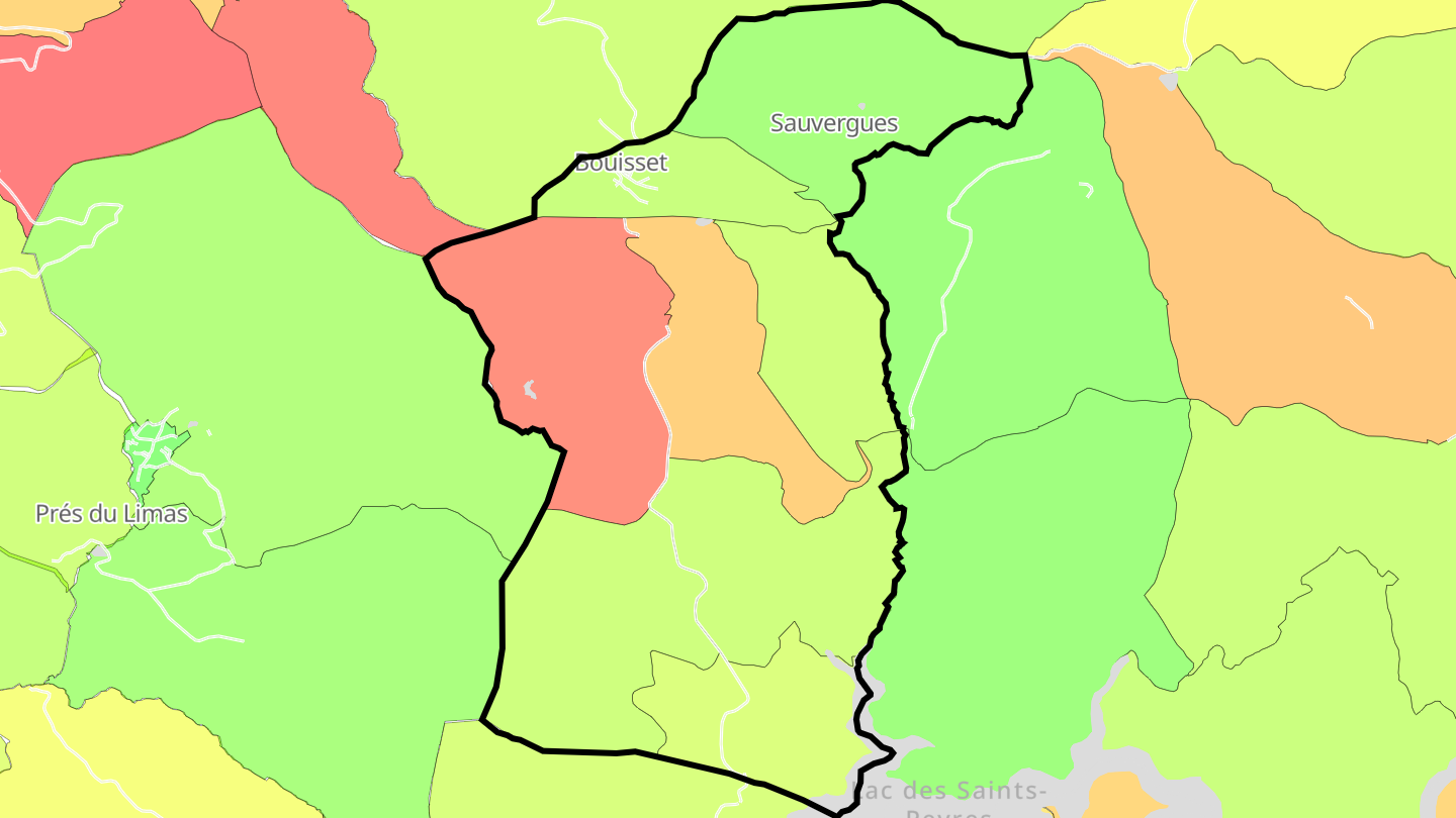 Carte des prix de l'immobilier Lasfaillades