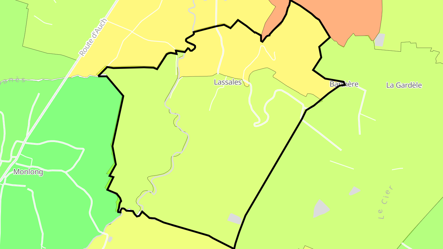Carte des prix de l'immobilier Lassales