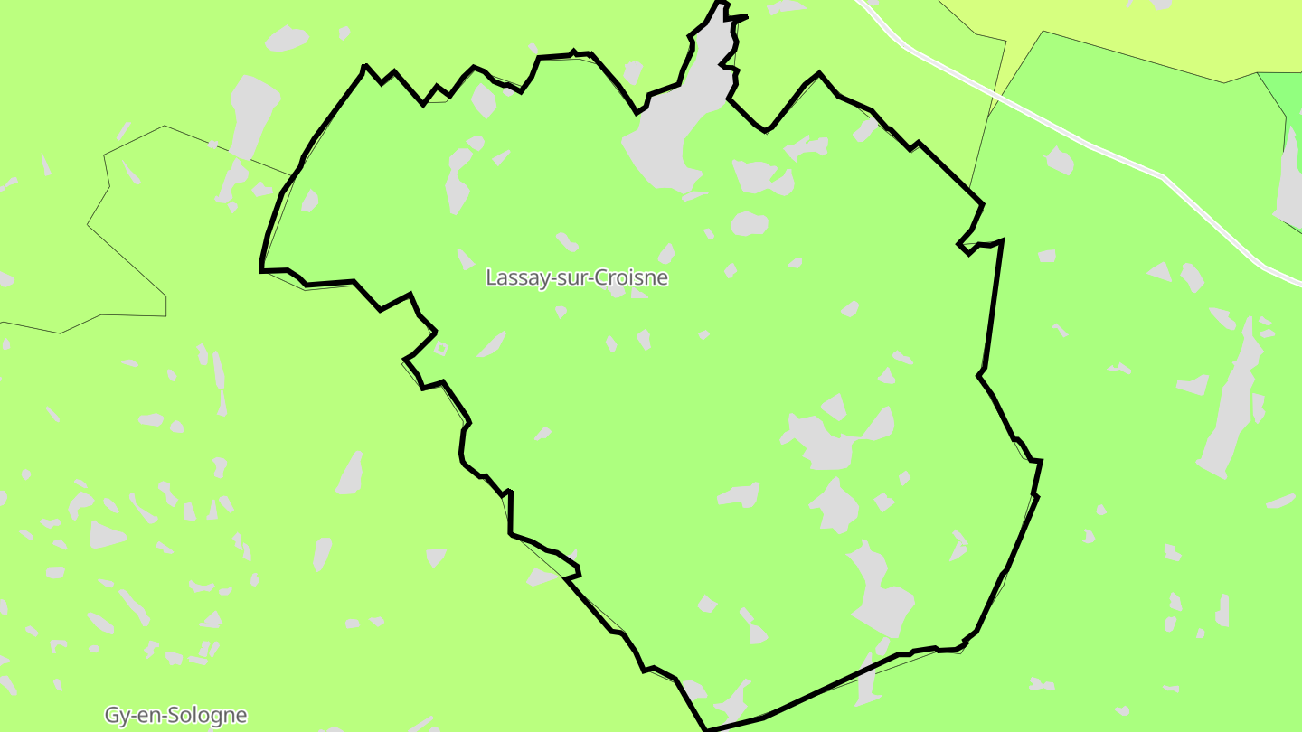 Carte des prix de l'immobilier Lassay-sur-Croisne