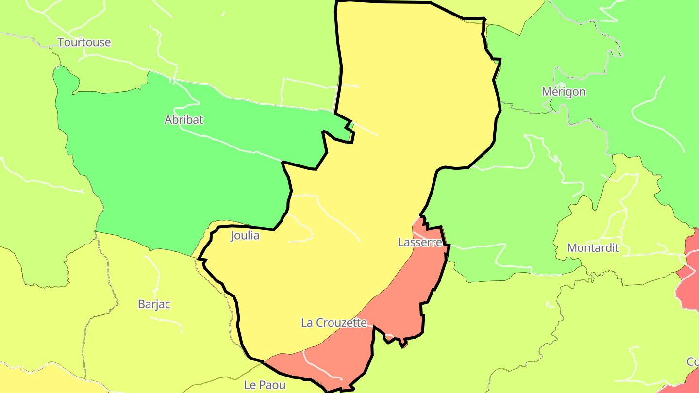 Carte des prix de l'immobilier Lasserre