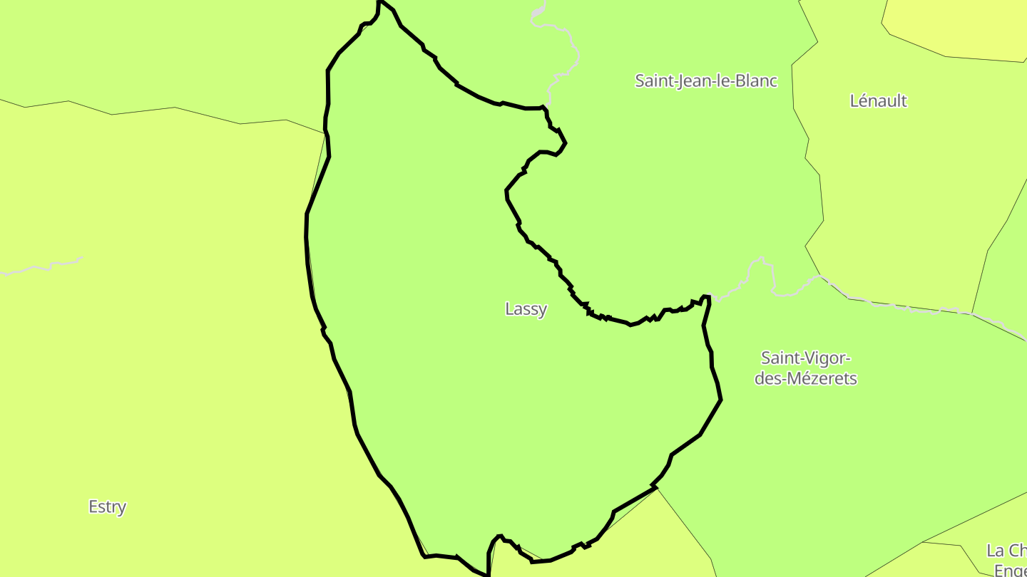 Carte des prix de l'immobilier Lassy