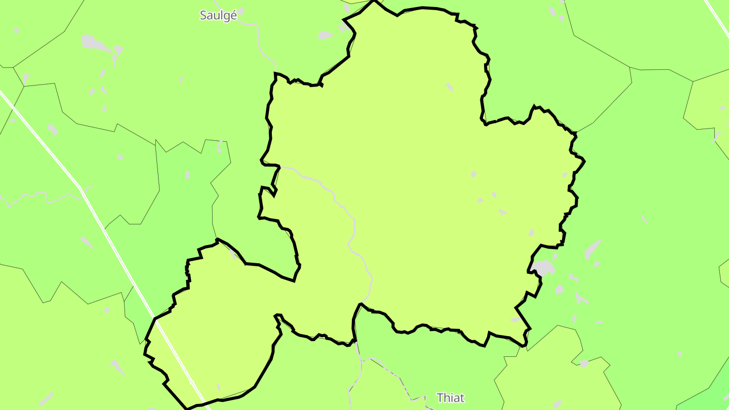 Carte des prix de l'immobilier Lathus-Saint-Rémy