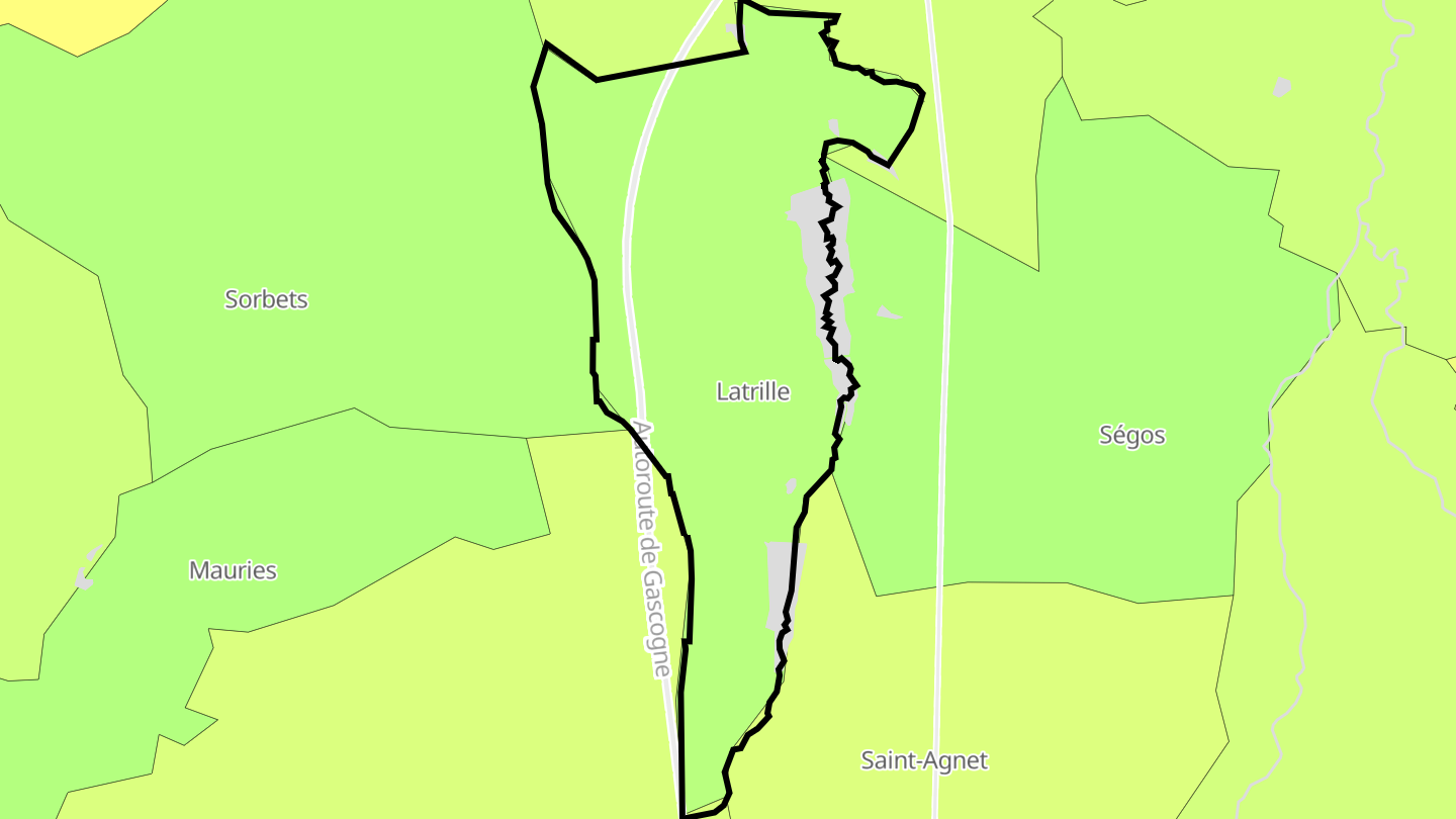 Carte des prix de l'immobilier Latrille