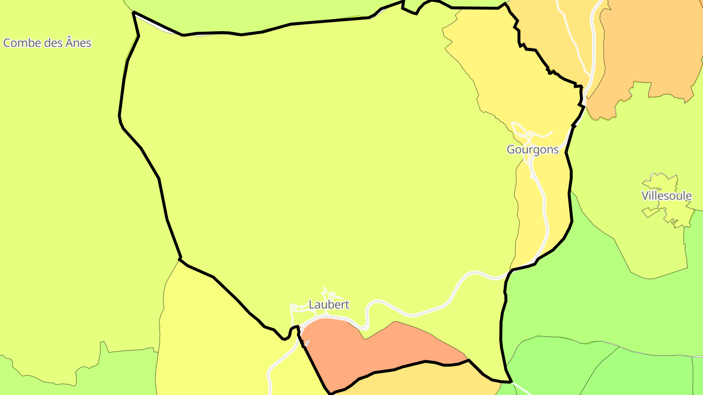 Carte des prix de l'immobilier Laubert