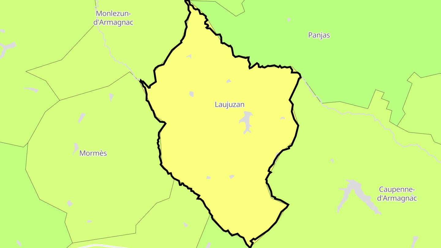 Carte des prix de l'immobilier Laujuzan