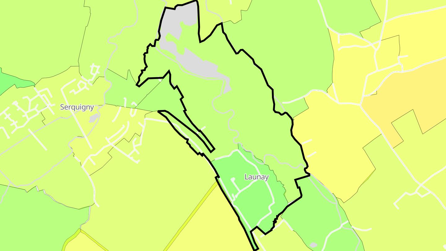 Carte des prix de l'immobilier Launay