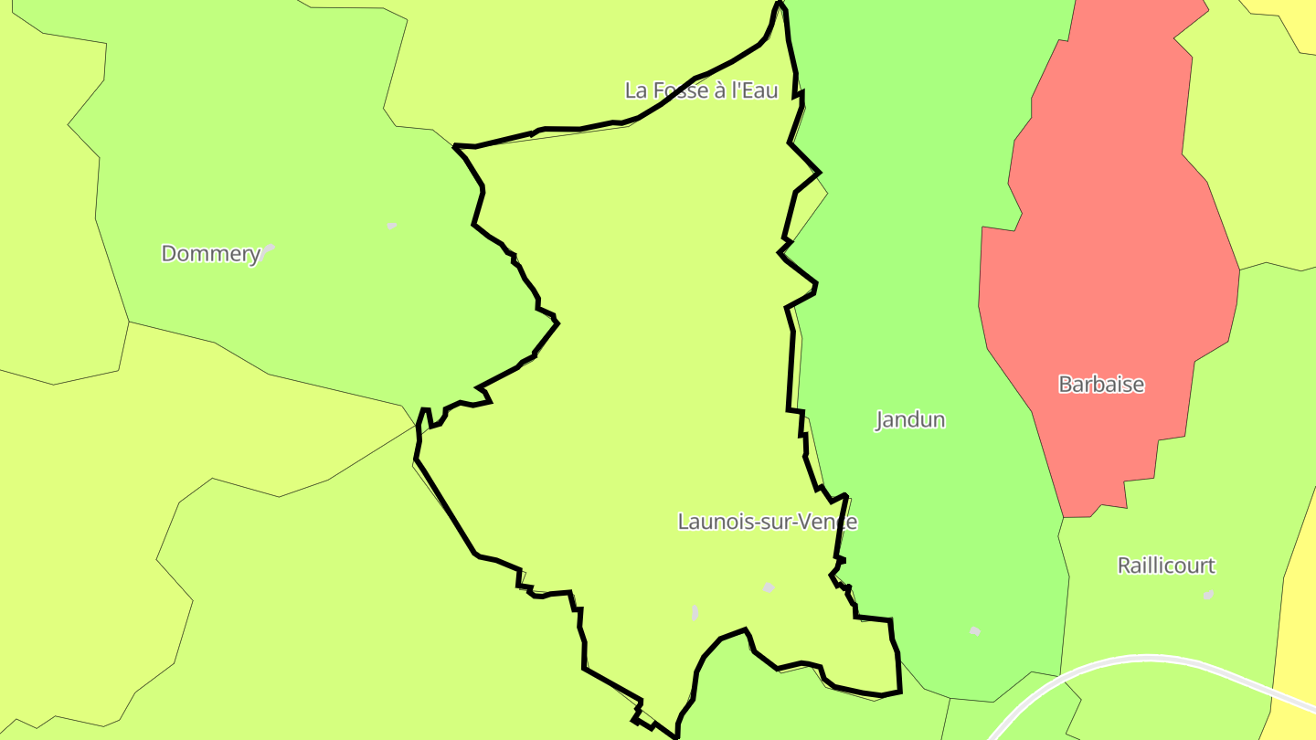 Carte des prix de l'immobilier Launois-sur-Vence