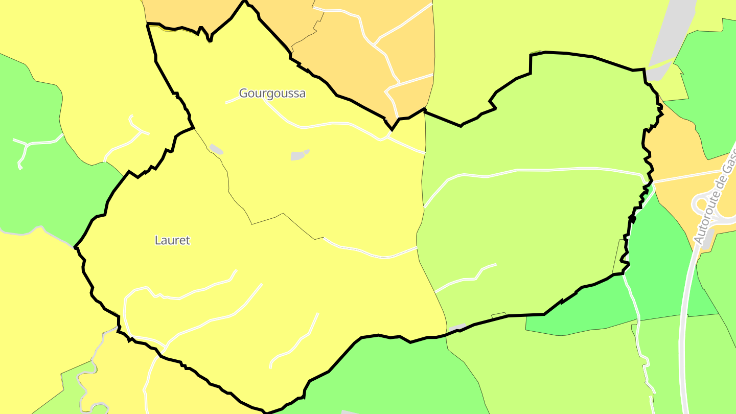 Carte des prix de l'immobilier Lauret