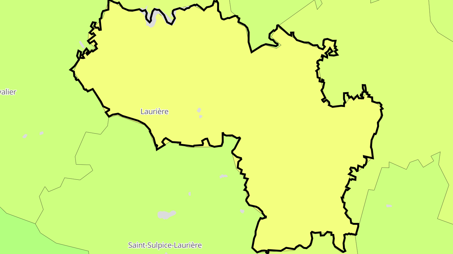 Carte des prix de l'immobilier Laurière