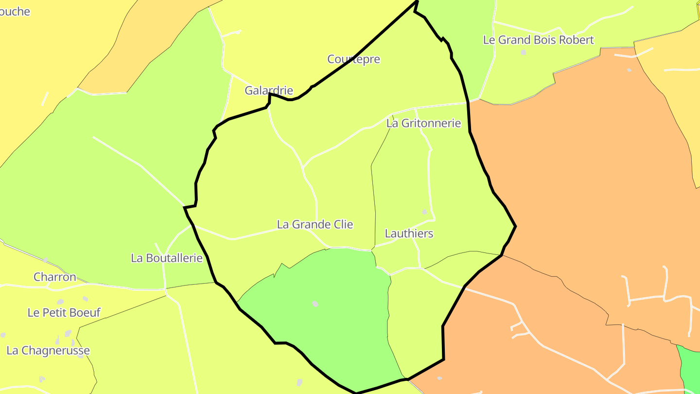 Carte des prix de l'immobilier Lauthiers