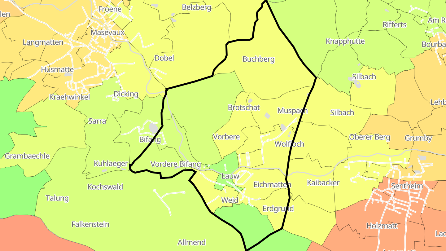 Carte des prix de l'immobilier Lauw