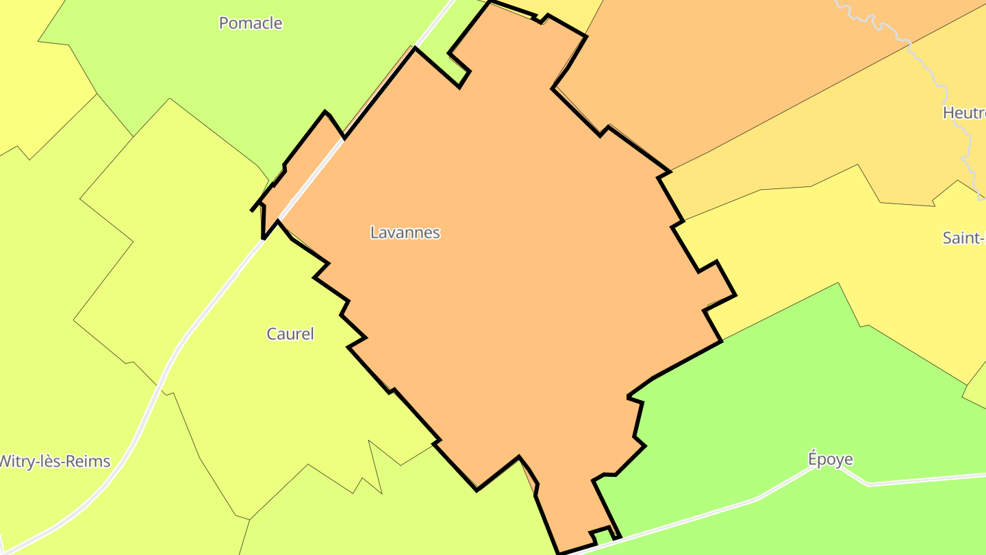 Carte des prix de l'immobilier Lavannes